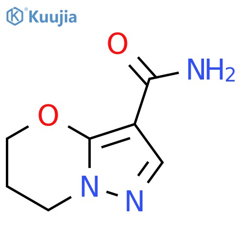 5H,6H,7H-pyrazolo3,2-b1,3oxazine-3-carboxamide structure