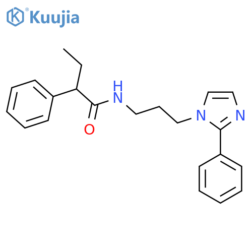 2-phenyl-N-3-(2-phenyl-1H-imidazol-1-yl)propylbutanamide structure