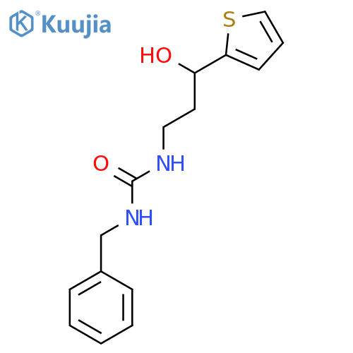 1-benzyl-3-3-hydroxy-3-(thiophen-2-yl)propylurea structure