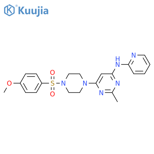 6-[4-(4-methoxybenzenesulfonyl)piperazin-1-yl]-2-methyl-N-(pyridin-2-yl)pyrimidin-4-amine structure