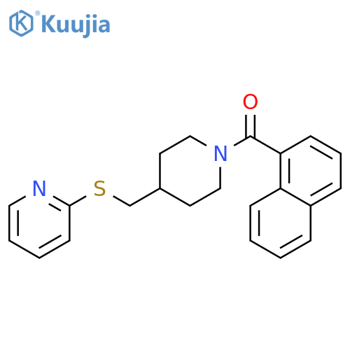 2-({[1-(naphthalene-1-carbonyl)piperidin-4-yl]methyl}sulfanyl)pyridine structure