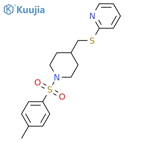 2-({[1-(4-methylbenzenesulfonyl)piperidin-4-yl]methyl}sulfanyl)pyridine structure