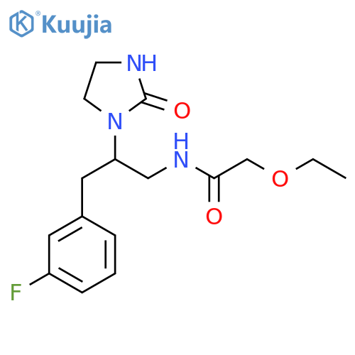 2-ethoxy-N-3-(3-fluorophenyl)-2-(2-oxoimidazolidin-1-yl)propylacetamide structure