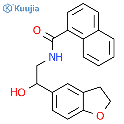 N-2-(2,3-dihydro-1-benzofuran-5-yl)-2-hydroxyethylnaphthalene-1-carboxamide structure
