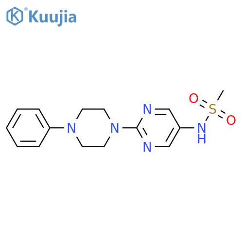 N-2-(4-phenylpiperazin-1-yl)pyrimidin-5-ylmethanesulfonamide structure