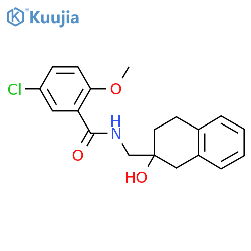 5-chloro-N-(2-hydroxy-1,2,3,4-tetrahydronaphthalen-2-yl)methyl-2-methoxybenzamide structure