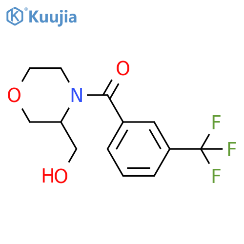 {4-3-(trifluoromethyl)benzoylmorpholin-3-yl}methanol structure