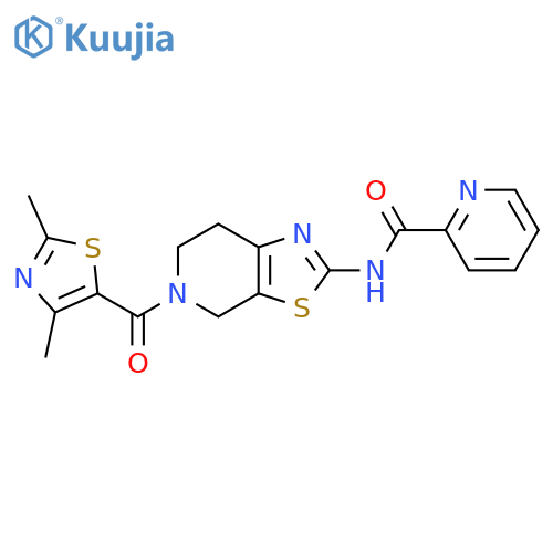 N-(5-(2,4-dimethylthiazole-5-carbonyl)-4,5,6,7-tetrahydrothiazolo[5,4-c]pyridin-2-yl)picolinamide structure