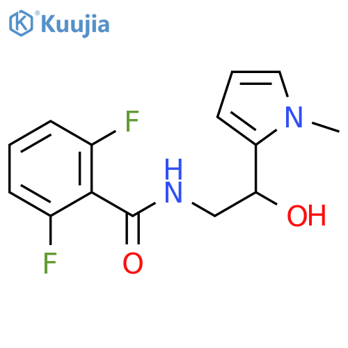 2,6-difluoro-N-[2-hydroxy-2-(1-methyl-1H-pyrrol-2-yl)ethyl]benzamide structure