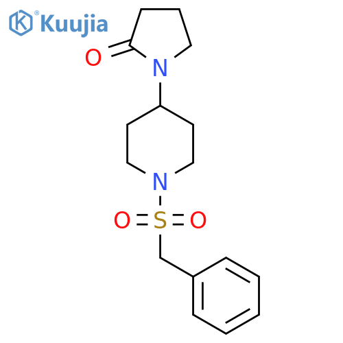 1-(1-phenylmethanesulfonylpiperidin-4-yl)pyrrolidin-2-one structure