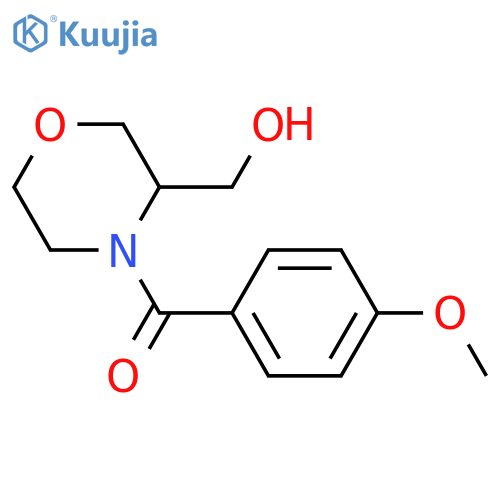 4-(4-methoxybenzoyl)morpholin-3-ylmethanol structure