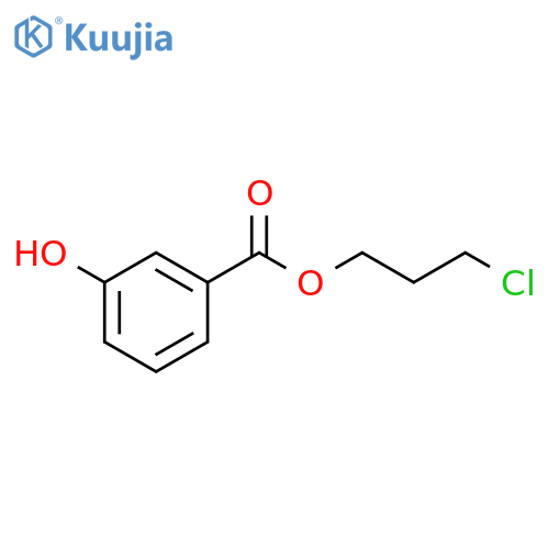 Benzoic acid, 3-hydroxy-, 3-chloropropyl ester structure