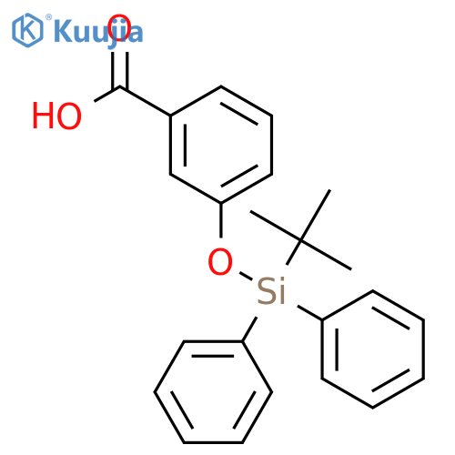 Benzoic acid, 3-[[(1,1-dimethylethyl)diphenylsilyl]oxy]- structure