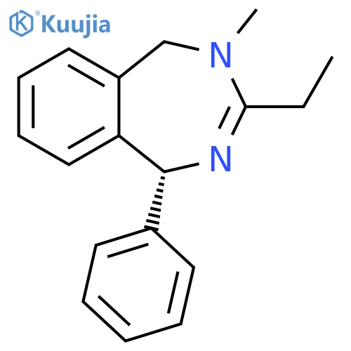 1H-2,4-Benzodiazepine, 3-ethyl-4,5-dihydro-4-methyl-1-phenyl-, (1R)- structure