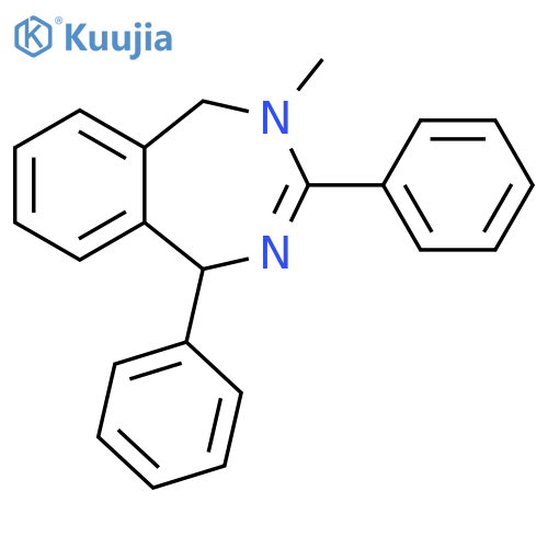 1H-2,4-Benzodiazepine, 4,5-dihydro-4-methyl-1,3-diphenyl- structure