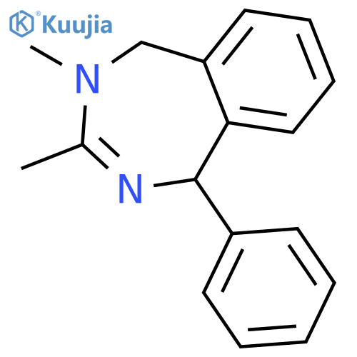 1H-2,4-Benzodiazepine, 4,5-dihydro-3,4-dimethyl-1-phenyl- structure