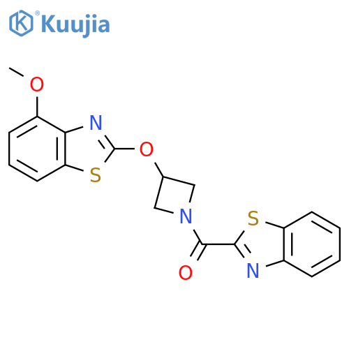 2-{[1-(1,3-benzothiazole-2-carbonyl)azetidin-3-yl]oxy}-4-methoxy-1,3-benzothiazole structure
