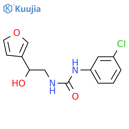 1-(3-chlorophenyl)-3-[2-(furan-3-yl)-2-hydroxyethyl]urea structure