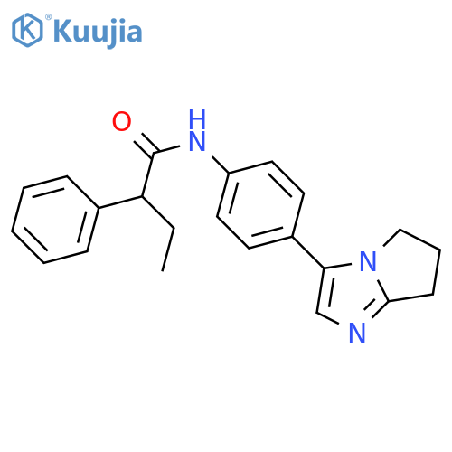 N-[4-(6,7-dihydro-5H-pyrrolo[1,2-a]imidazol-3-yl)phenyl]-2-phenylbutanamide structure