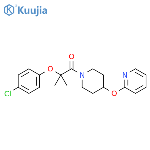 2-(4-chlorophenoxy)-2-methyl-1-[4-(pyridin-2-yloxy)piperidin-1-yl]propan-1-one structure
