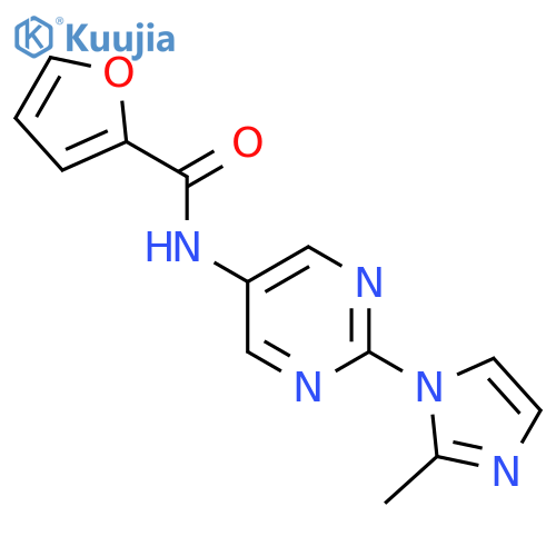 N-2-(2-methyl-1H-imidazol-1-yl)pyrimidin-5-ylfuran-2-carboxamide structure
