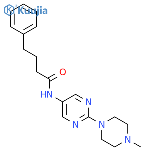 N-[2-(4-Methylpiperazin-1-YL)pyrimidin-5-YL]-4-phenylbutanamide structure