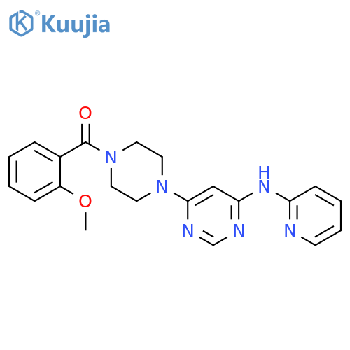 6-[4-(2-methoxybenzoyl)piperazin-1-yl]-N-(pyridin-2-yl)pyrimidin-4-amine structure