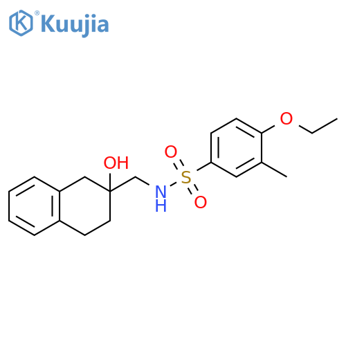 4-ethoxy-N-(2-hydroxy-1,2,3,4-tetrahydronaphthalen-2-yl)methyl-3-methylbenzene-1-sulfonamide structure