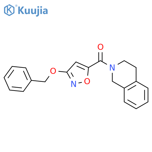 2-3-(benzyloxy)-1,2-oxazole-5-carbonyl-1,2,3,4-tetrahydroisoquinoline structure