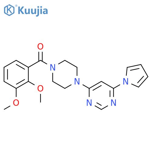 4-[4-(2,3-dimethoxybenzoyl)piperazin-1-yl]-6-(1H-pyrrol-1-yl)pyrimidine structure