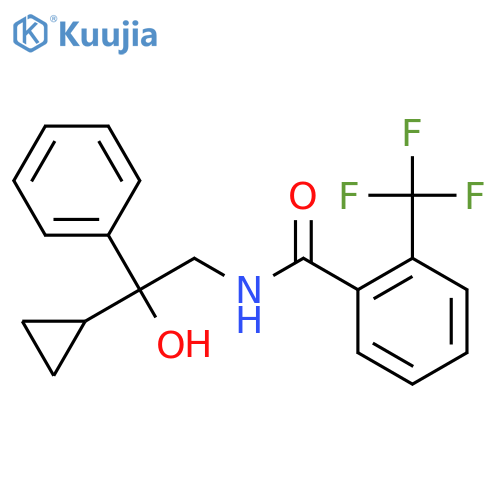 N-(2-cyclopropyl-2-hydroxy-2-phenylethyl)-2-(trifluoromethyl)benzamide structure