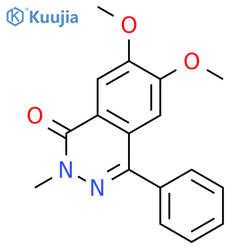 1(2H)-Phthalazinone, 6,7-dimethoxy-2-methyl-4-phenyl- structure