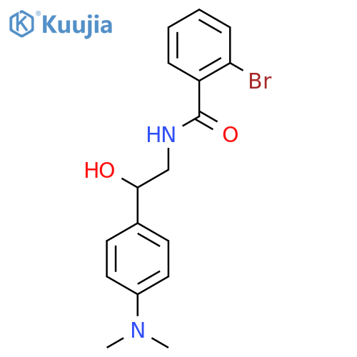 2-bromo-N-{2-4-(dimethylamino)phenyl-2-hydroxyethyl}benzamide structure