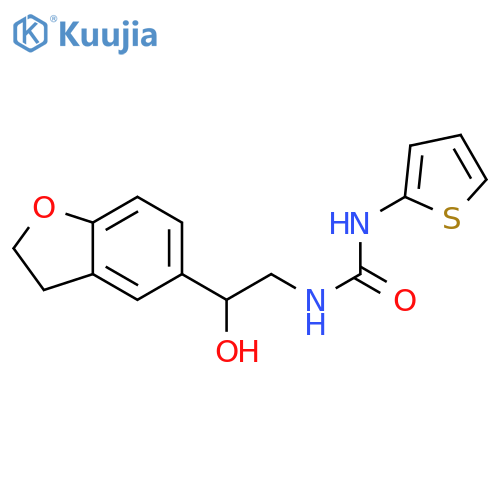 1-[2-(2,3-dihydro-1-benzofuran-5-yl)-2-hydroxyethyl]-3-(thiophen-2-yl)urea structure