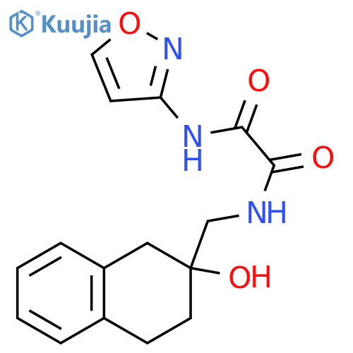 N'-(2-hydroxy-1,2,3,4-tetrahydronaphthalen-2-yl)methyl-N-(1,2-oxazol-3-yl)ethanediamide structure