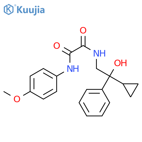 N-(2-cyclopropyl-2-hydroxy-2-phenylethyl)-N'-(4-methoxyphenyl)ethanediamide structure