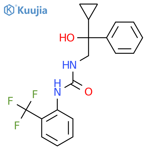 1-(2-cyclopropyl-2-hydroxy-2-phenylethyl)-3-2-(trifluoromethyl)phenylurea structure