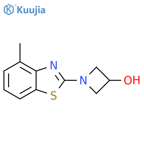 1-(4-methyl-1,3-benzothiazol-2-yl)azetidin-3-ol structure