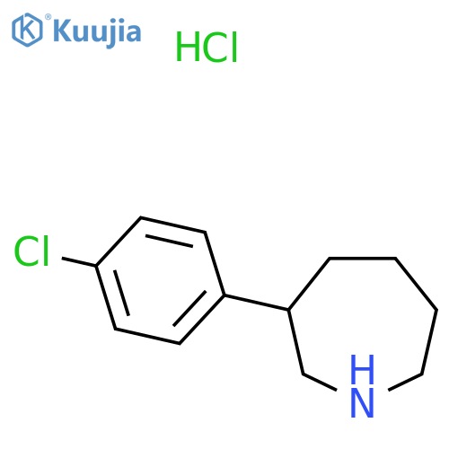 3-(4-Chlorophenyl)azepane hydrochloride structure