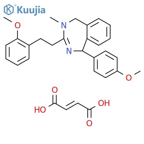 1H-2,4-Benzodiazepine, 4,5-dihydro-1-(4-methoxyphenyl)-3-[2-(2-methoxyphenyl)ethyl]-4-methyl-, (2E)-2-butenedioate (1:1) structure