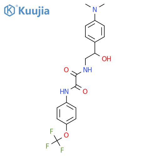 N-{2-4-(dimethylamino)phenyl-2-hydroxyethyl}-N'-4-(trifluoromethoxy)phenylethanediamide structure