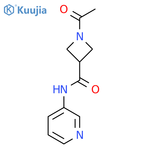 1-acetyl-N-(pyridin-3-yl)azetidine-3-carboxamide structure