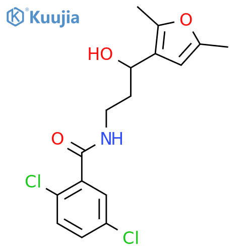 2,5-Dichloro-N-[3-(2,5-dimethylfuran-3-YL)-3-hydroxypropyl]benzamide structure
