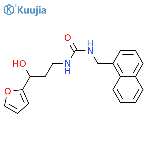 3-[3-(furan-2-yl)-3-hydroxypropyl]-1-[(naphthalen-1-yl)methyl]urea structure