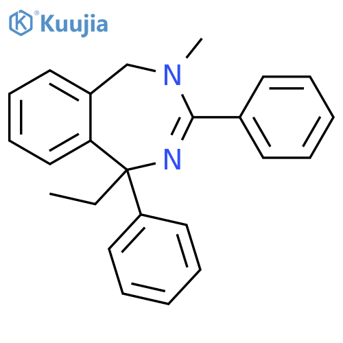 1H-2,4-Benzodiazepine, 1-ethyl-4,5-dihydro-4-methyl-1,3-diphenyl- structure