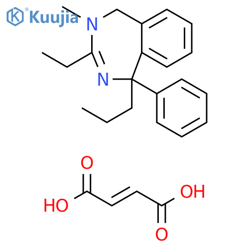 1H-2,4-Benzodiazepine, 3-ethyl-4,5-dihydro-4-methyl-1-phenyl-1-propyl-, (2E)-2-butenedioate (1:1) structure