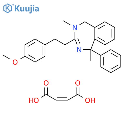 1H-2,4-Benzodiazepine, 4,5-dihydro-3-[2-(4-methoxyphenyl)ethyl]-1,4-dimethyl-1-phenyl-, (2Z)-2-butenedioate (1:1) structure