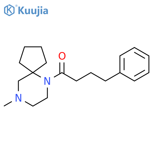 1-(9-methyl-6,9-diazaspiro[4.5]decan-6-yl)-4-phenylbutan-1-one structure