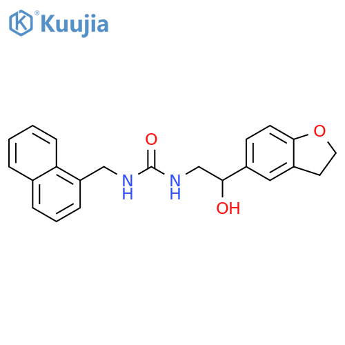 3-[2-(2,3-dihydro-1-benzofuran-5-yl)-2-hydroxyethyl]-1-[(naphthalen-1-yl)methyl]urea structure