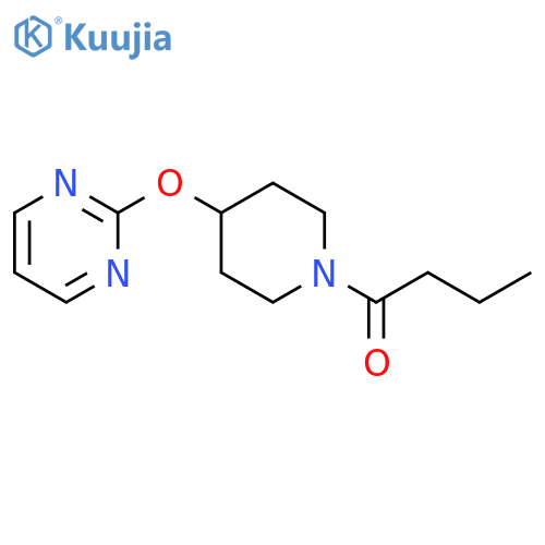 1-[4-(pyrimidin-2-yloxy)piperidin-1-yl]butan-1-one structure